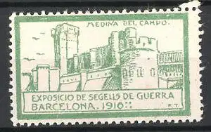 Reklamemarke Barcelona, Exposicio de Segells de Guerra 1916, Medina del Campo