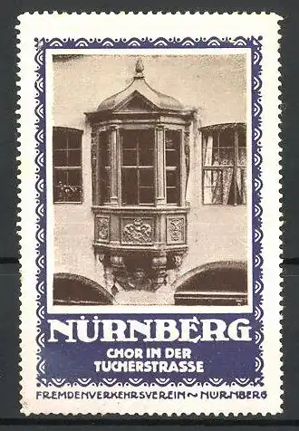 Reklamemarke Nürnberg, Chor in der Tucherstrasse
