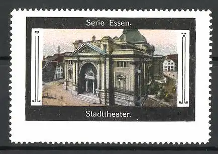 Reklamemarke Essen, Blick auf das Stadttheater