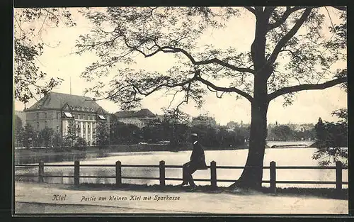 AK Kiel, Partie am kleinen Kiel mit Sparkasse