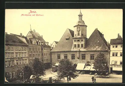 AK Jena, Marktplatz mit dem Rathaus