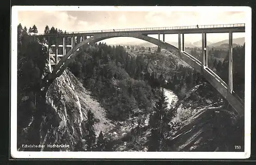 AK Echelsbach, Partie an der Hochbrücke