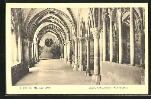 AK Maulbronn, oestlicher Kreuzgang am Kapitelsaal im Kloster