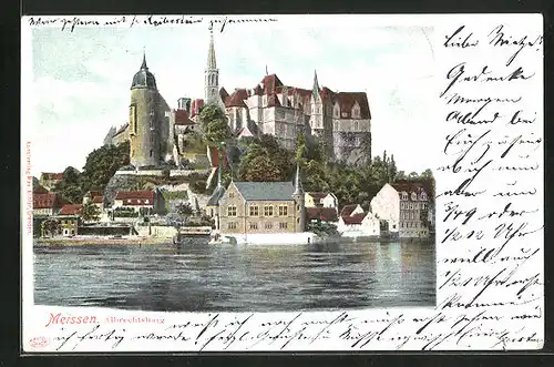 AK Meissen, Blick zur Albrechtsburg
