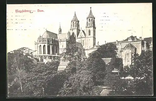 AK Magdeburg, Blick auf den Dom