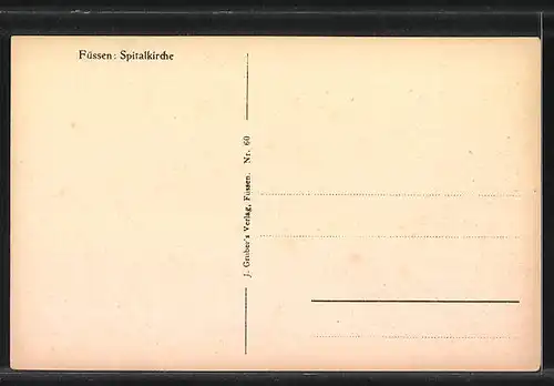 AK Füssen am Lech, vor der Spitalkirche