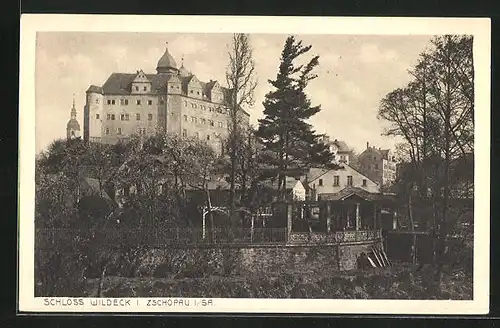 AK Zschopau i. Sa., am Schloss Wildeck