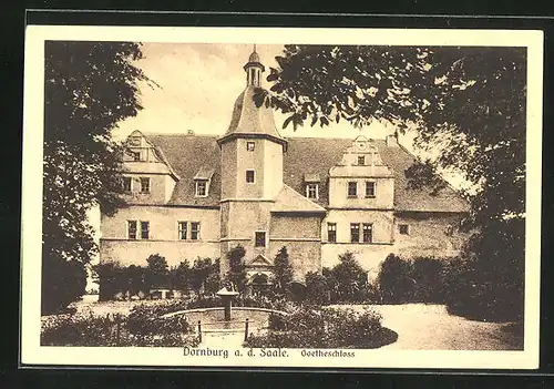 AK Dornburg a.d. Saale, am Goetheschloss