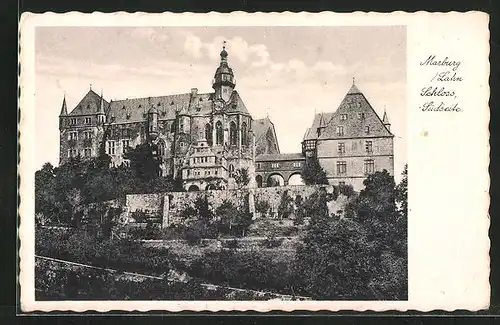 AK Marburg a.d. Lahn, Südseite des Schlosses