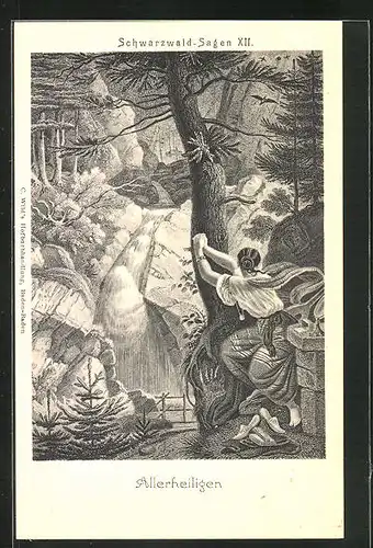 AK Schwarzwald Sagen XII., Allerheiligen