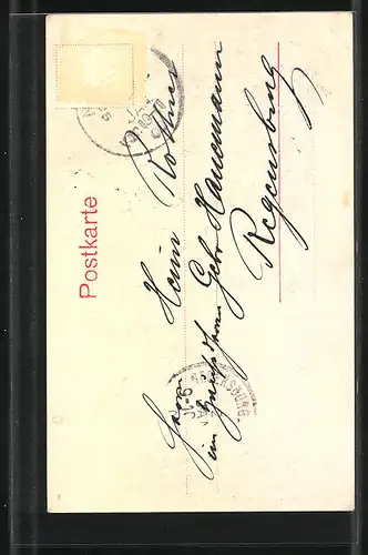 AK Ulm a. D., Blick von Osten auf die Stadt