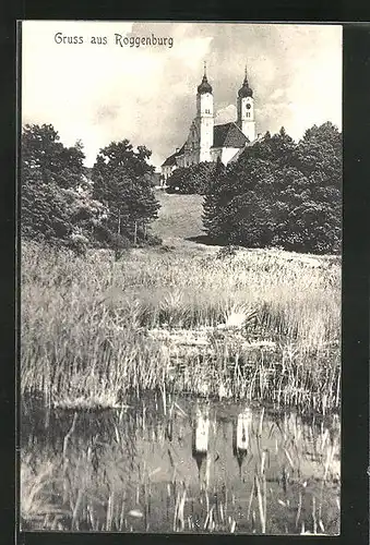 AK Roggenburg, Blick zur Kirche