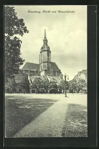 AK Naumburg a. S., Markt und Wenzelskirche