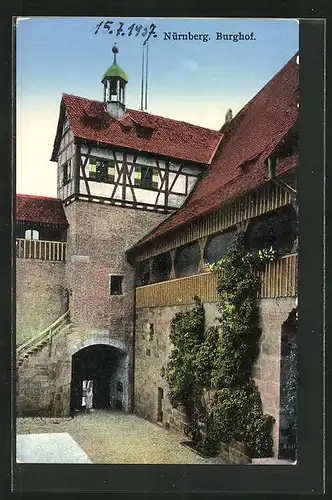 AK Nürnberg, im Burghof