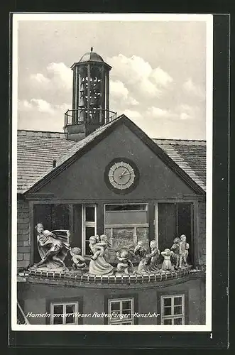 AK Hameln / Weser, Rattenfänger-Kunstuhr