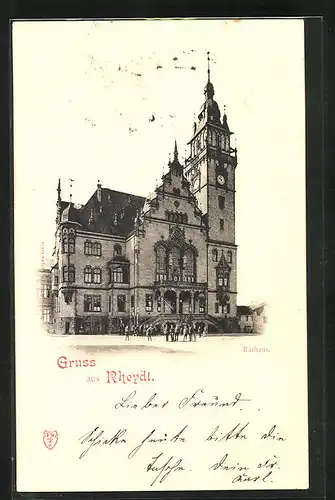 AK Rheydt, Blick zum Rathaus