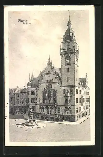 AK Rheydt, Rathaus aus der Vogelschau