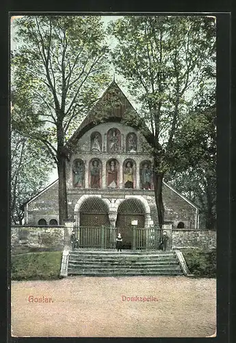 AK Goslar am Harz, Blick zur Domkapelle