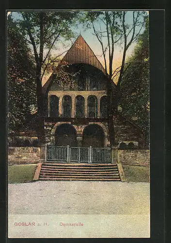 AK Goslar am Harz, Blick zur Domkapelle