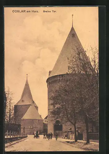 AK Goslar am Harz, Strassenpartie am Breiten Tor