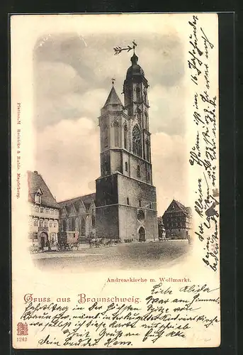 AK Braunschweig, Andreaskirche mit Wollmarkt