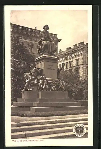 AK Deutscher Schulverein Nr. 209: Wien, Beethoven-Denkmal