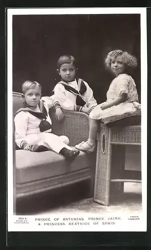 AK Prince of Asturias, Prince Jaime & Princess Beatrice of Spain