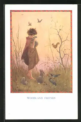 Künstler-AK Margaret W. Tarrant: Woodland Friends