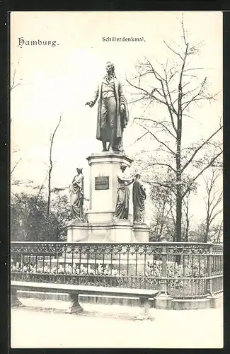 AK Hamburg, Schillerdenkmal