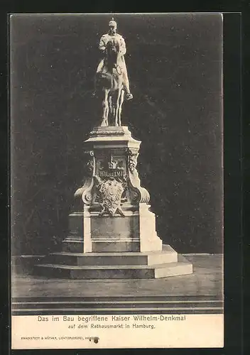 AK Hamburg, Kaiser Wilhelm-Denkmal