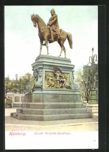 AK Hamburg, Kaiser Wilhelm Denkmal