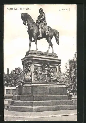 AK Hamburg, Kaiser Wilhelm-Denkmal