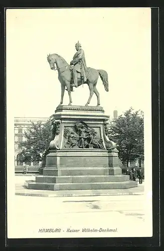 AK Hamburg, Kaiser Wilhelm-Denkmal