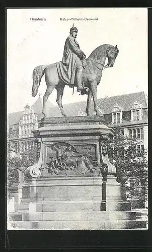 AK Hamburg, Kaiser-Wilhelm-Denkmal