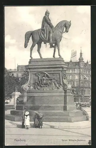 AK Hamburg, Kaiser Wilhelm-Denkmal