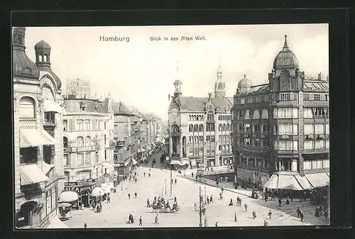 AK Hamburg, Blick in den Alten Wall
