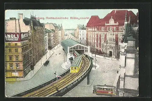 AK Hamburg, U-Bahn am Rödingsmarkt