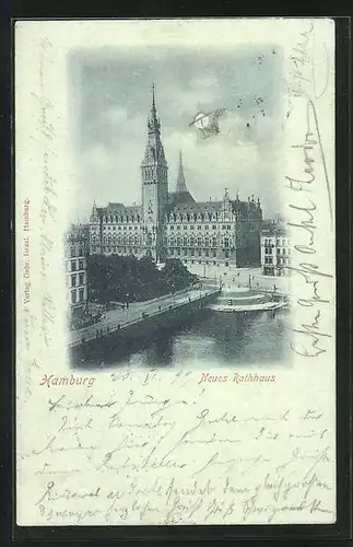 Mondschein-AK Hamburg, Neues Rathaus