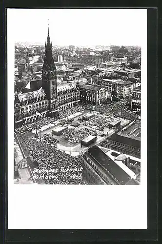 AK Hamburg, Deutsches Turnfest 1953, Rathausmarkt