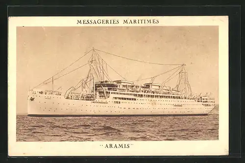 AK Passagierschiff Aramis in ruhiger See