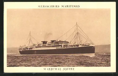 AK Passagierschiff Maréchal Joffre in ruhiger See