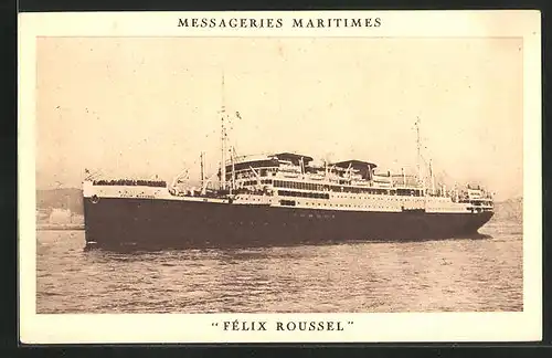 AK Passagierschiff Félix Roussel in ruhigen Gewässern