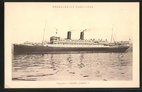 AK Passagierschiff André Lebon in ruhiger See