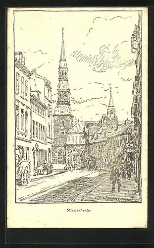 AK Hamburg-Altona, Kirchenstrasse, Altona`s Opfertag 1916, Kriegshilfe