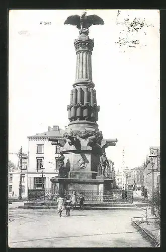 AK Hamburg-Altona, Siegesdenkmal