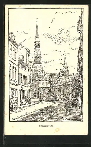 AK Hamburg-Altona, Kirchenstrasse, Altona`s Opfertag 1916, Kriegshilfe
