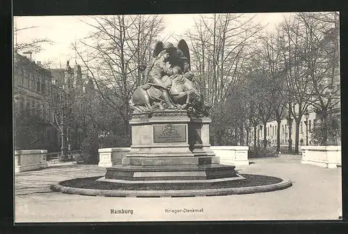 AK Hamburg-Neustadt, Krieger-Denkmal