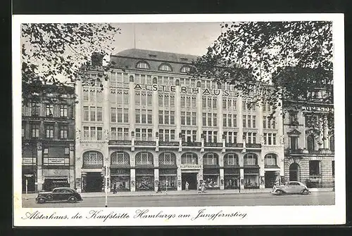 AK Hamburg-Neustadt, Jungfernstieg, Kaufhaus Alsterhaus