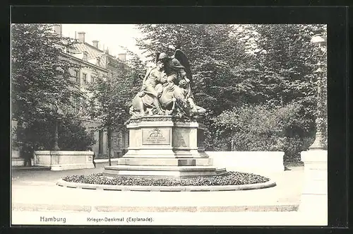 AK Hamburg-Neustadt, Krieger-Denkmal (Esplanade)