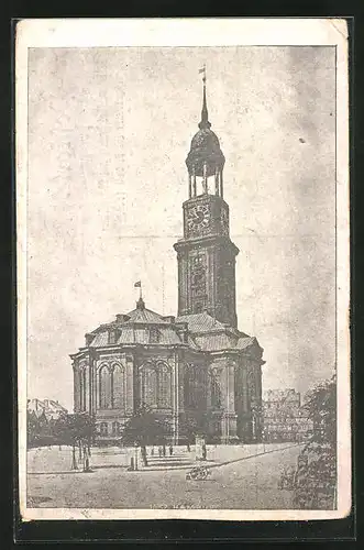 AK Hamburg-Neustadt, Michaeliskirche vor dem Brand 1906